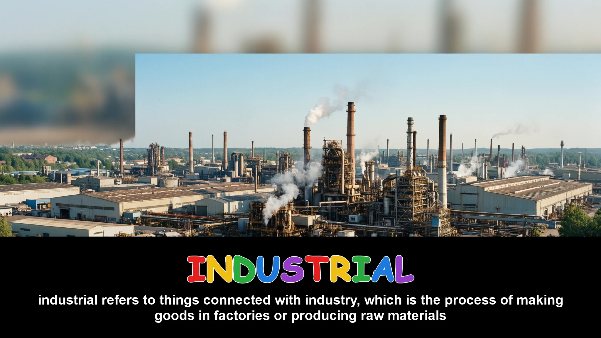 English Illustration for industrial